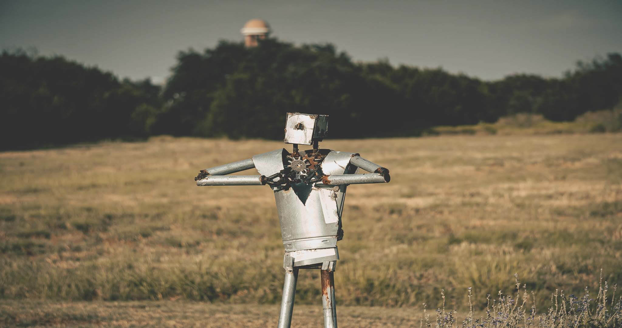 a robot considering various AI challenges