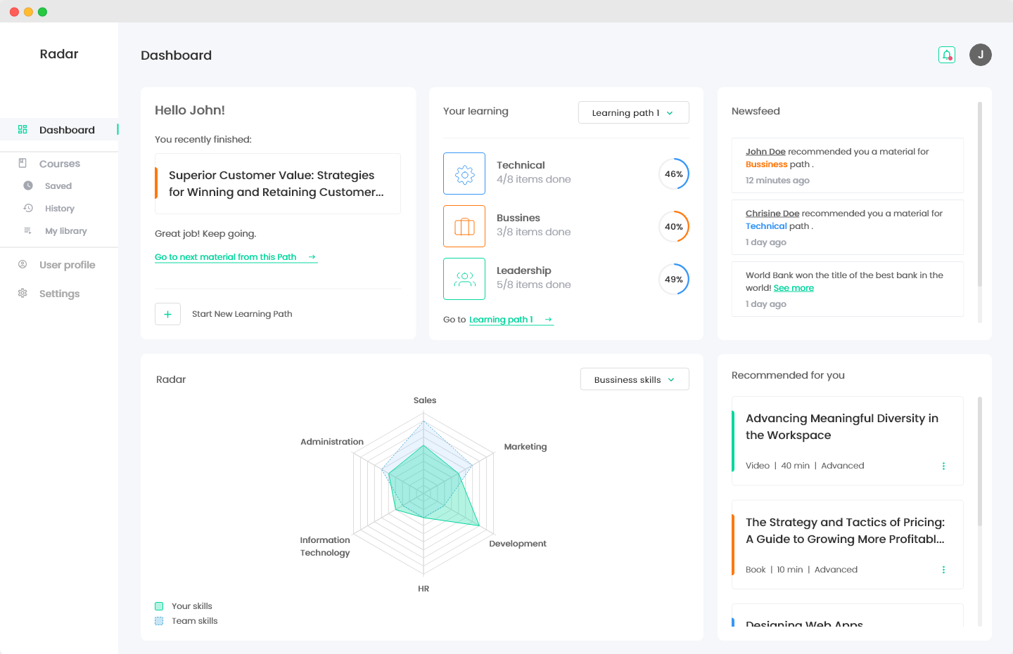 Worldbank development platform mockup
