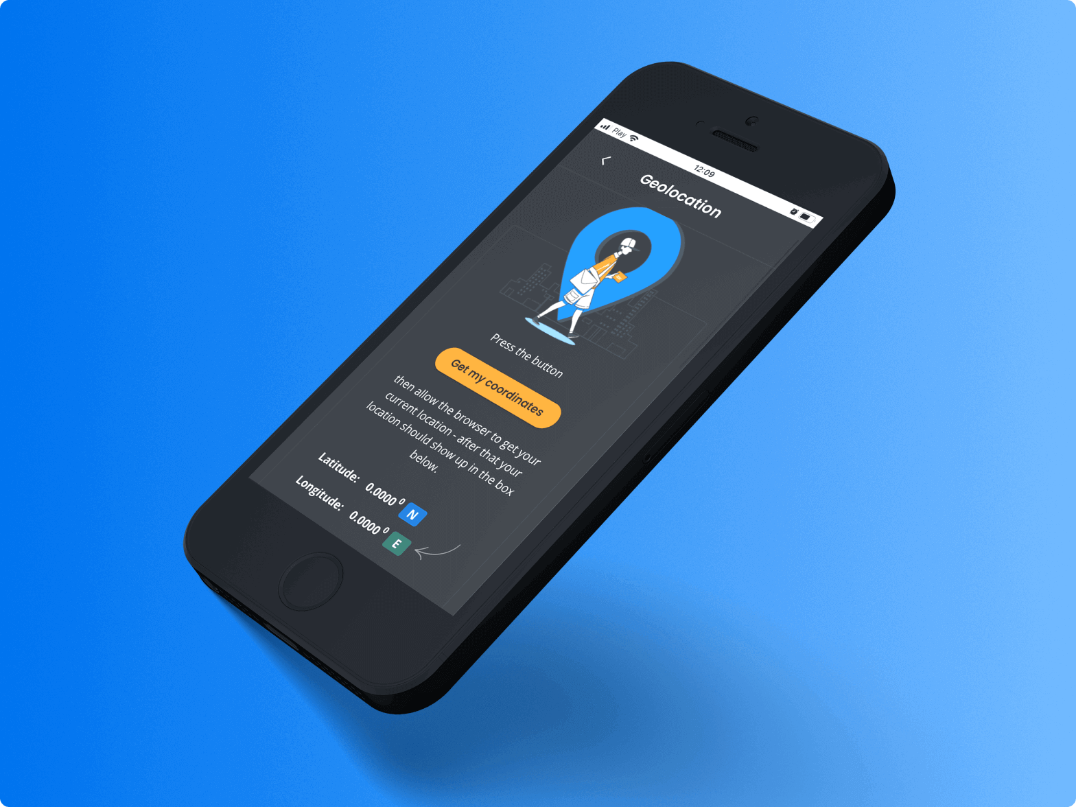 PWA geolocation feature