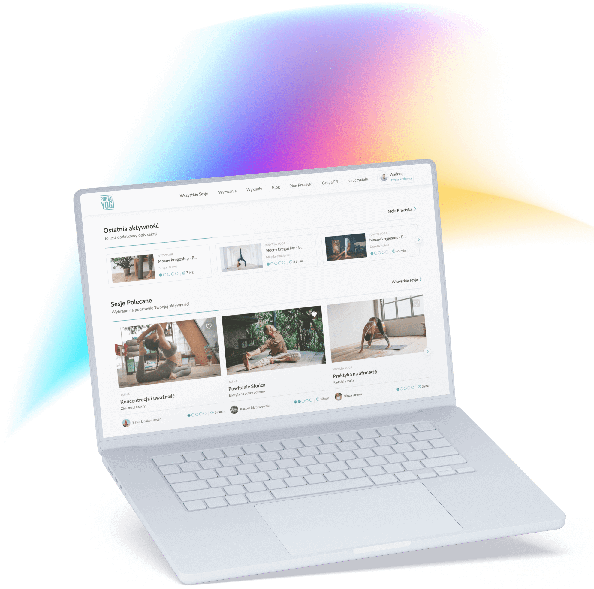 Case study illustration: Yoga Portal