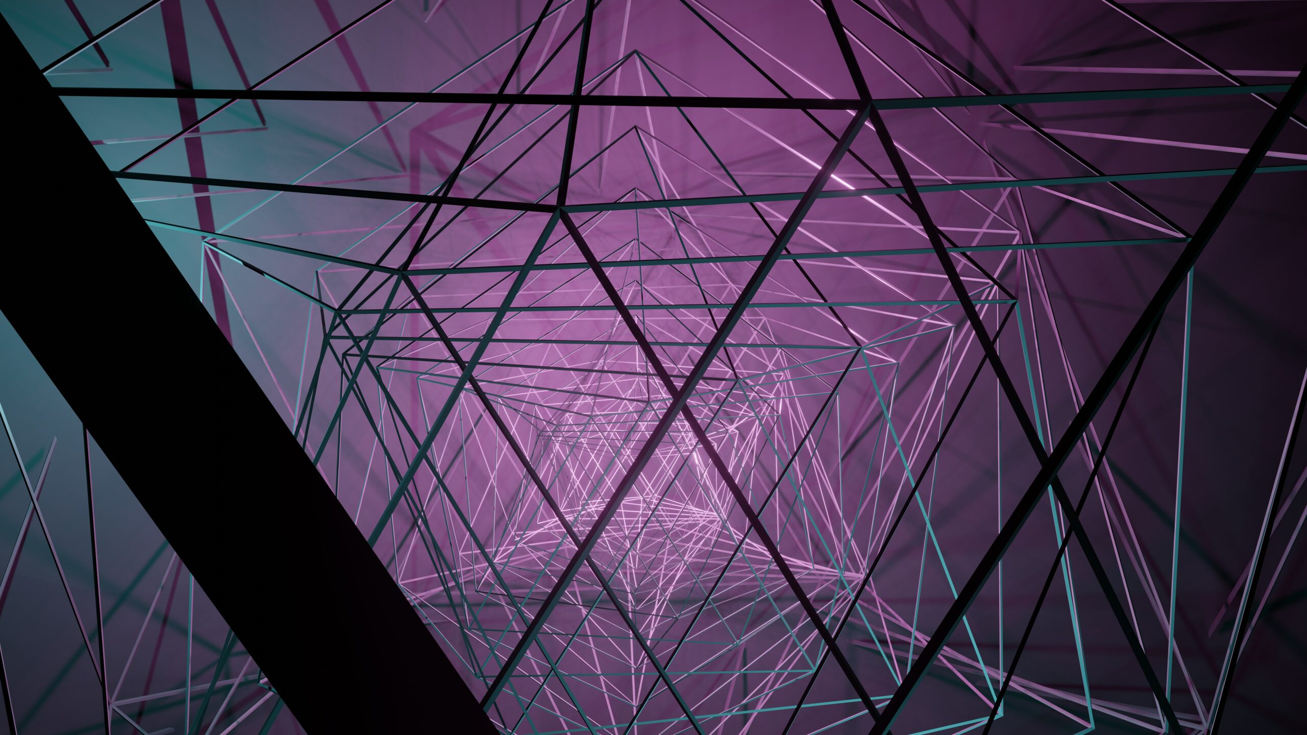 an abstract image of lines representing the connections betwwen Typescript and Angular