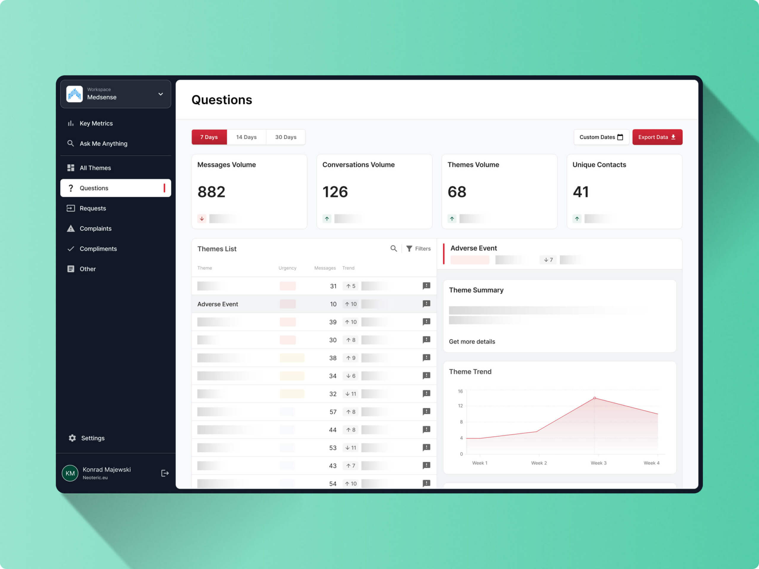 gen Ai platform screenshot of the feature