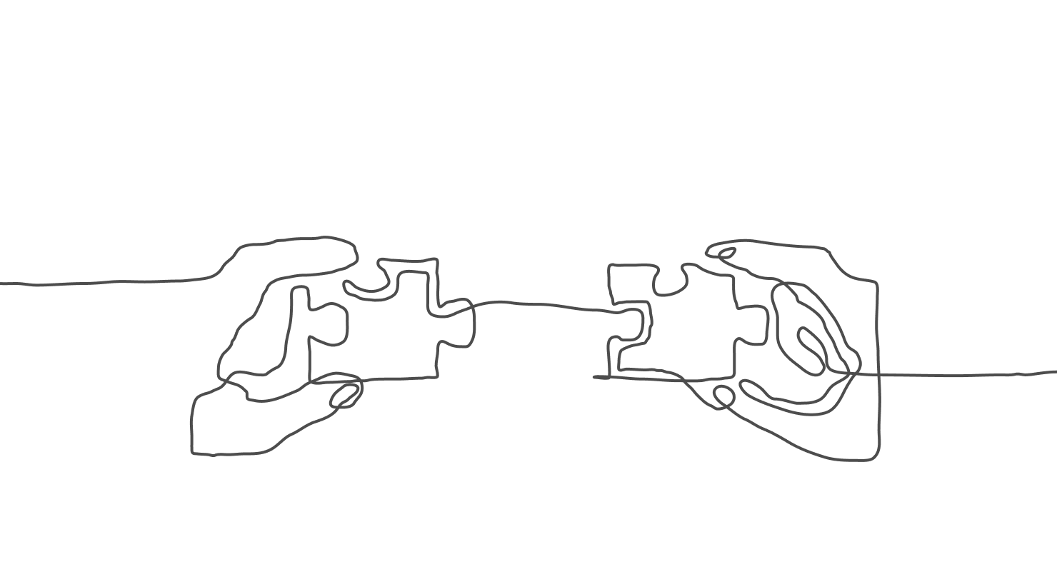 two pieces of puzzles representing product-market fit on a personal level