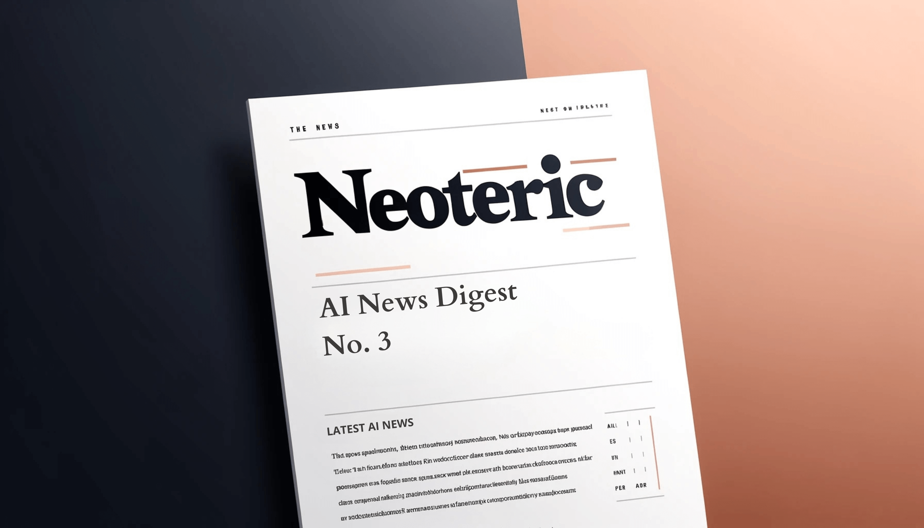 Neoteric AI News Digest No. 3: From Fails & Privacy Concerns to Promising Breakthroughs