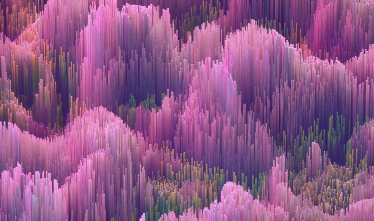Abstract data visualization representing structured internal data prepared for AI implementation.