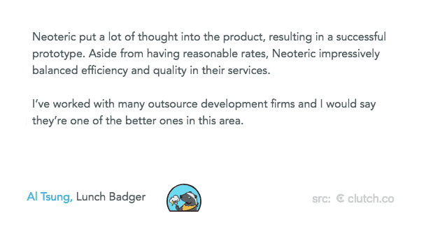 lunchbadger development testimonial