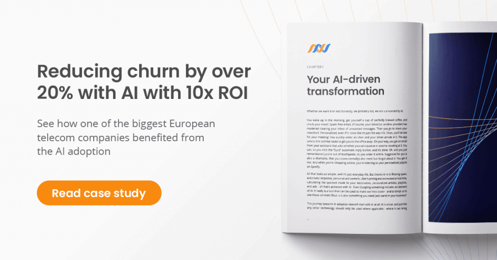 Reducing churn by over 20% with AI with 10x ROI. Read case studies