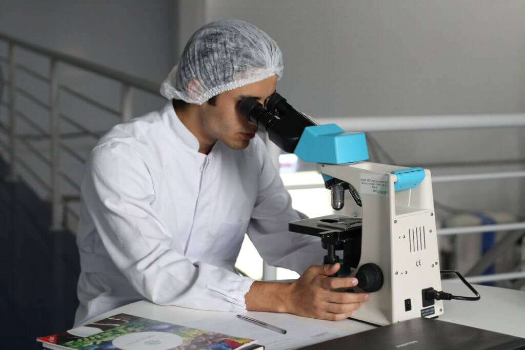 a researcher working on the medicine development