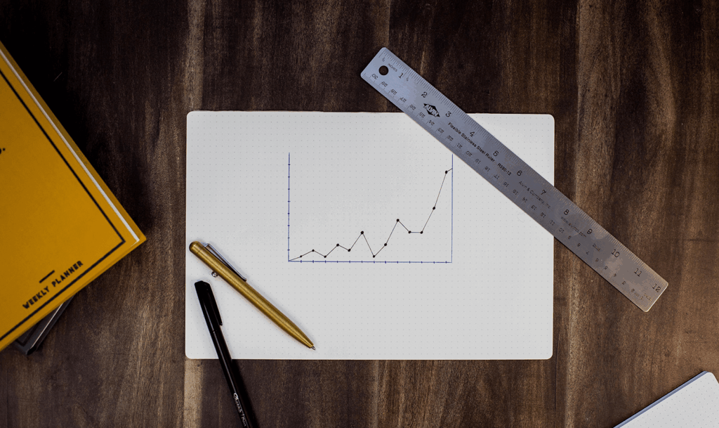 picture of a fitness analytics graph representing growth