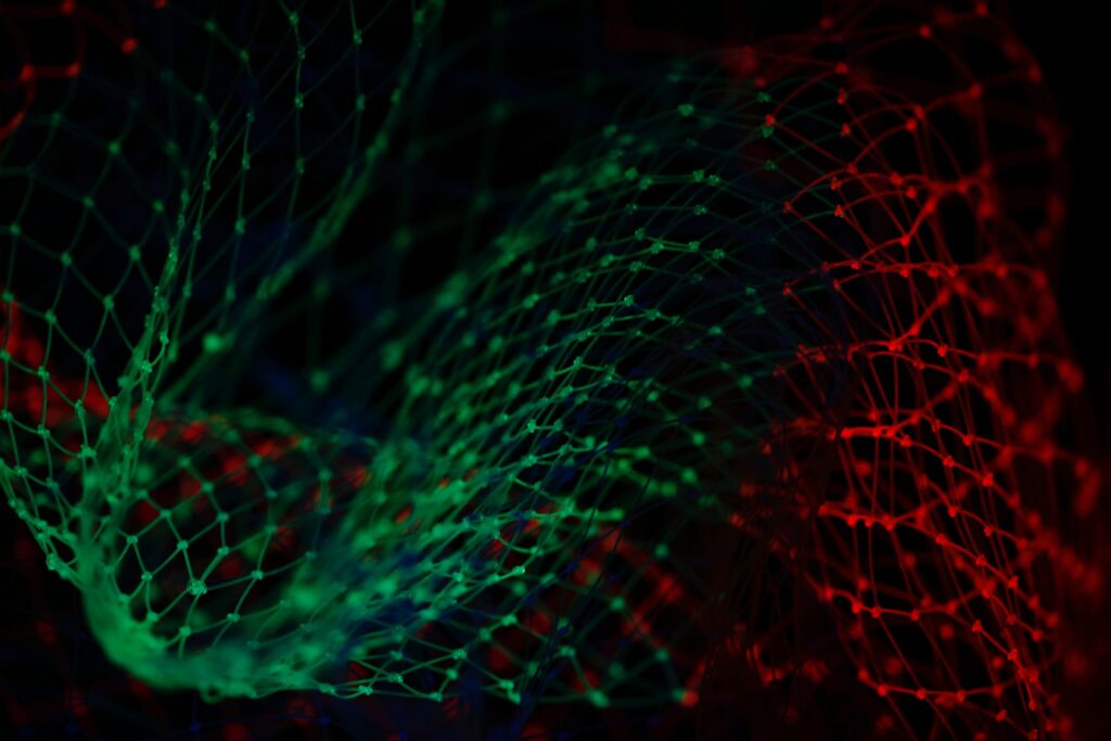 abstract illustration of a neural network