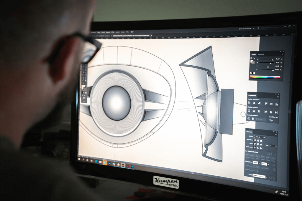 a computer screen presenting how digital twin applications could look like