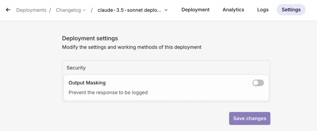 Org.ai's output masking feature
