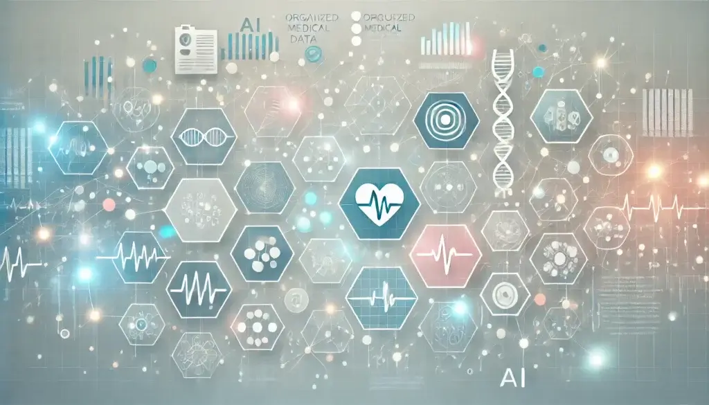 An illustration for the fragment discussing the use of AI in healthcare operations
