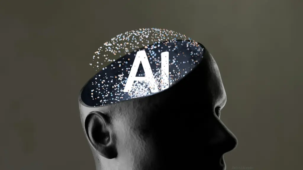 Human profile visualizing how AI Agents support adaptive AI Workflows